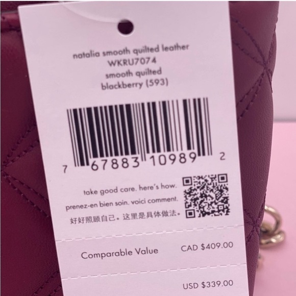 Kate Spade Natalia Quilted Leather
Small Flap Crossbody Shoulder Bag - Picture 9 of 9